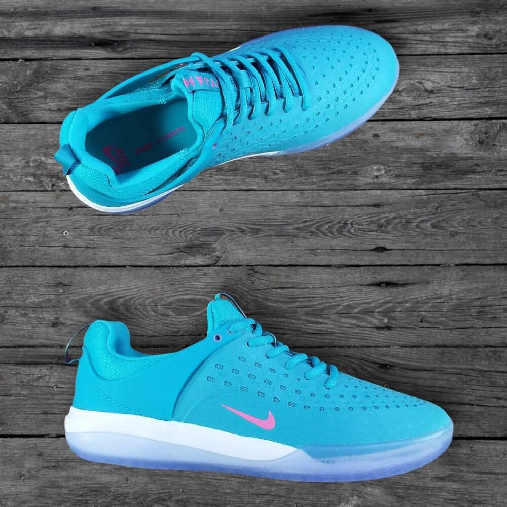 Nike SB Zoom Nyjah 3 Shoes - Dusty Cactus/White/Pinksicle (BRAND NEW)